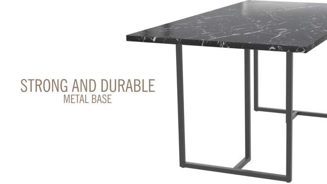 Astor Dining Table Marble Top with Legs - Cosmoliving By Cosmopolitan, 2 of 10, play video