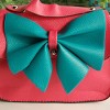 Slickblue Colorful Faux Leather Clutch Purse, Multicolor Design, Shoulder Bag, Casual Style, 5 Options, 5.5" x 5.1" - 4 of 4