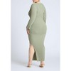 ELOQUII Women's Plus Size Wide Sleeve Maxi Sweater Dress - 3 of 4