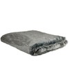 Northlight 50" x 60" Faux Fur Super Plush Throw Blanket - White/Gray - image 3 of 3