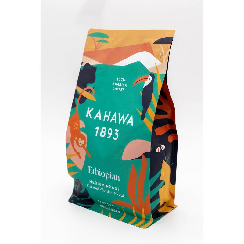Kahawa 1893 Ethiopia Single Origin Coffee Medium Roast - 12oz, 1 of 5