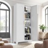Ridstar 70.87 in. H Stylish Double-Door Metal Storage Cabinet with Doors and Adjustable Shelves-White - 3 of 4