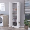 NicBex 72.32 Inch Tall Kitchen Pantry Storage Cabinet with 6 Shelves for Dining Room,Bathroom,Kitchen,White - 2 of 4