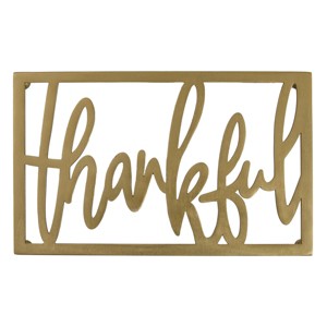 Split P Thankful Metal Trivet - 1 of 3