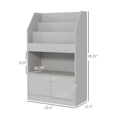 NicBex Kids 5-Shelf Bookcase with Storage Drawer Montessori Toy Organizer Playroom Storage System with Anti-Tip Anchors
