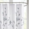 PAGED 72x72 Inch Shower Curtain Modern Cotton Shower Curtain with Large Floral Print for Bathroom, Machine Washable - 4 of 4