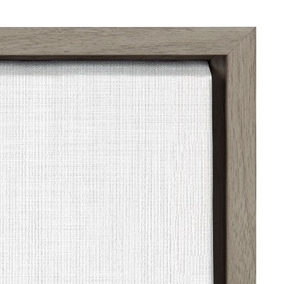 Gray Baby Giraffe Framed Canvas Wall Art, 18x24