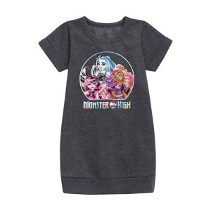 - Mattel - Circle OF Friends Graphic Short Sleeve Fleece Dress - 1 of 3