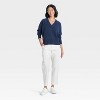 Women's Cozy Knit Relaxed V-Neck Pullover - A New Day™ - 3 of 3