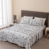 Printed Velvet Plush Fleece Sheet Set - Great Bay Home - 2 of 4