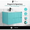 Citiscape Modern Bathroom Vanity with Textured Drawer Fronts - 4 of 4