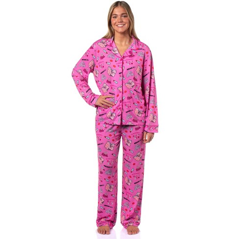 Mean Girls Women's Tossed Sleep Collared Button Down Long-Sleeve Pajama Set - image 1 of 3