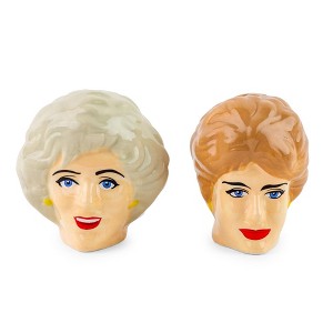 Silver Buffalo The Golden Girls Rose and Blanche Ceramic Salt and Pepper Shakers | Set of 2 - 1 of 4