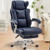 Rbied Ergonomic Office Chair Home Desk Chair with Retractable Footrest and Adjustable Backrest, Reclining Office Chair with Linkage Armrest - 3 of 4