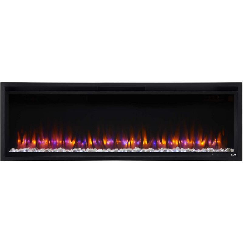 SimpliFire Allusion Platinum Wall Mount Electric Fireplace, 1 of 9