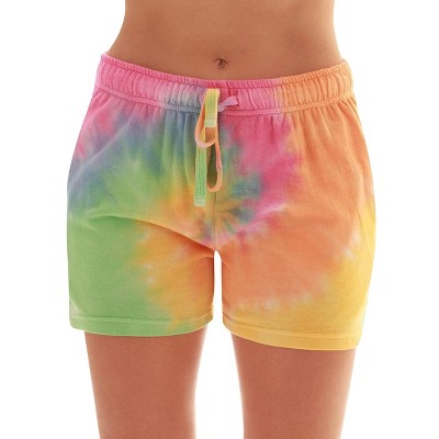 Just Love Women's Loop Terry Tie Dye Shorts - Comfortable and Stylish Loungewear for Summer