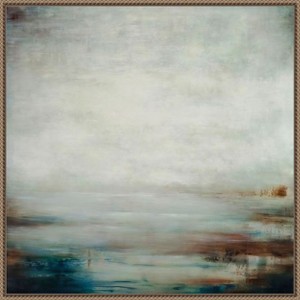 Amanti Art Where The River Meets The Sea by Aondrea h. Maynard Framed Canvas Wall Art - 1 of 4