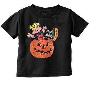 Halloween Dennis The Menace Pumpkin Toddler Baby Graphic T Shirt Brisco Brands - 1 of 4