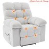 Living Room Chair w/ Massage and Heat - Electric Rocking Recliner w/Overstuffed Back, 2 Side Pockets & Remote - 2 of 4