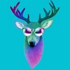 Men's Design By Humans Disco Stag By iamkeelin T-Shirt - 2 of 3