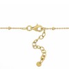 EVERLY JEWELRY | Yellow Plated Silver Enamel Bead Station Tortoise Charm Necklace – Multiple color Enamel - 2 of 4