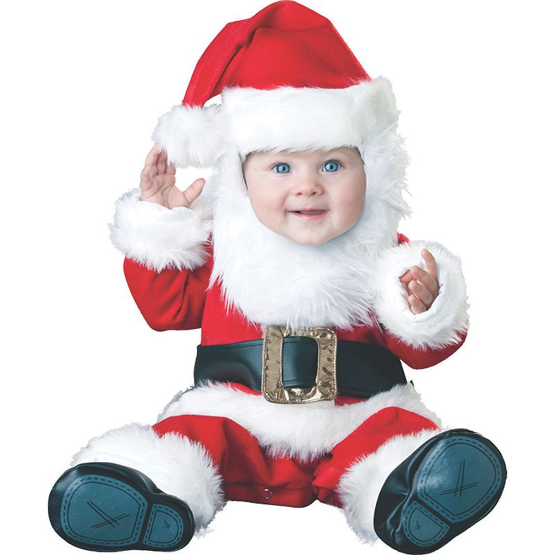 Halloween Express Toddler Boys' Santa Costume - Size 12-18 Months - Red, 1 of 2