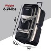 Olympia 8 Pocket U Shape Rolling Polyester Duffel Luggage Bag Suitcase with Push Button Hide Away Retractable Handle - 2 of 4
