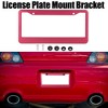 Unique Bargains Aluminum Alloy 2 Holes Mount Car License Plate Frame 2 Pcs - 2 of 4