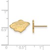 Black Bow Jewelry 14k Yellow Gold Minnesota Wild NHL Stud Earrings - 2 of 3