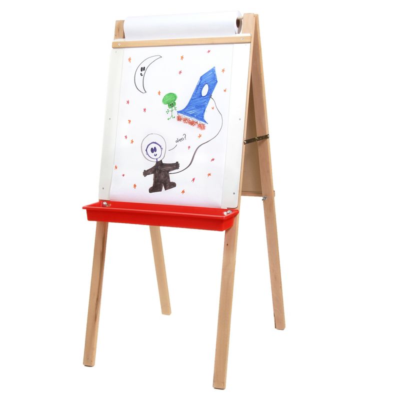 Crestline Products Child's Deluxe Double Easel, Green Chalkboard/Dry Erase Board, 44" T x 19" W, 5 of 6