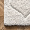 Nuloom Elsie Contemporary Shag Area Rug, 5' x 8', White - 4 of 4