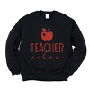 Simply Sage Market Teacher Vibes Cursive Apple Sweatshirt - 2 of 4