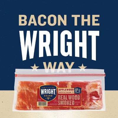 Wright Applewood Thick Cut Bacon - 24oz