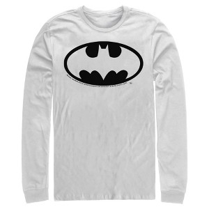 Men's Batman Dark Night Logo Long Sleeve Shirt - 1 of 3
