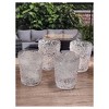 Paisley Acrylic Glasses Drinking Set of 4 DOF (13oz), Plastic Drinking Glasses, BPA Free Cocktail Glasses, Drinkware Set, Drinking Water Glasses - 4 of 4