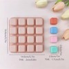 JDICTION Square Caramel Candy Silicone Mold 16 Cavity Chocolate Truffles for Fat Bombs Keto Snacks Ice Cube Tray Gummy Jelly Wax Melts - 4 of 4