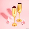 Barbie x Dragon Glassware 8 oz Champagne Flutes Set of 2 - 2 of 4