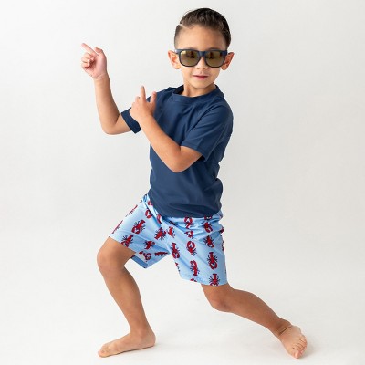 RuggedButts Boys UPF50+ Americana Swim Trunks - My Little Lobster, 5 — фото 3