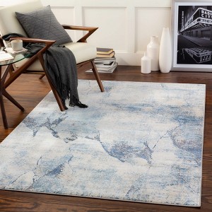 Hauteloom Creighton Blue Marble Rug - 1 of 4