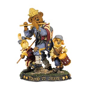 Boyds Bears 7.0 Inch Sam, Libby, & Ellis...Fife And Drum Patriotic Folkstone 1E Animal Figurines - 1 of 3