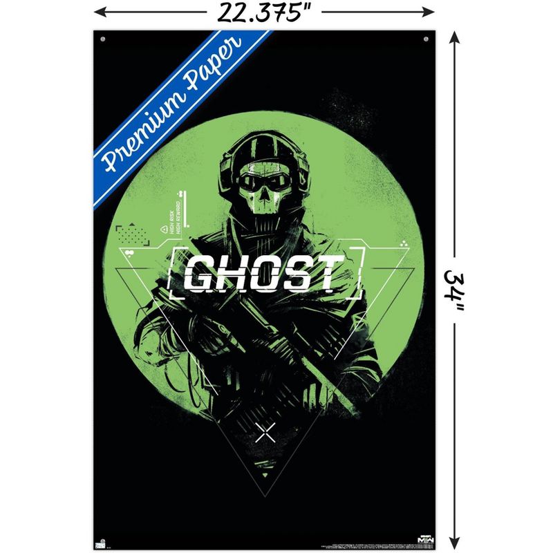 Trends International Call of Duty: Modern Warfare 2 - Ghost Emblem Unframed Wall Poster Prints, 3 of 7