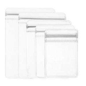 Unique Bargains  PVC Packaging Jewelry Anti-Oxidation Anti-Tarnish Storage Zipper Bags Clear 100 Pcs - 1 of 3