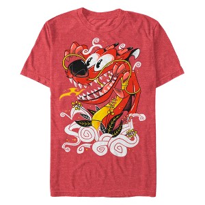 Men's Mulan Mushu Artistic Poster T-Shirt - 1 of 4