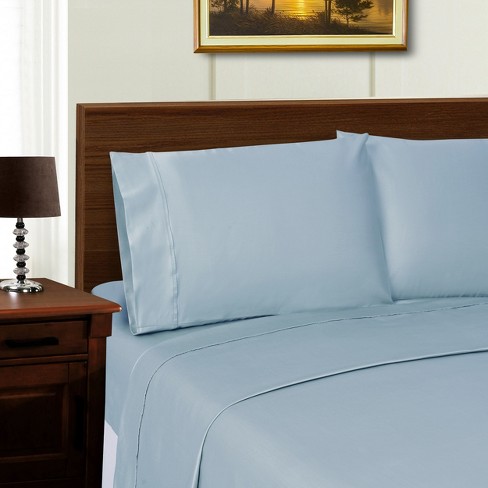 1000 Thread Count Lyocell-Blend Solid Deep Pocket Luxury Bed Sheet Set by Blue Nile Mills - image 1 of 4