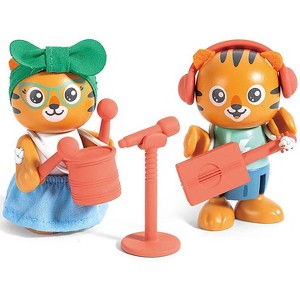 Hape: Milo & Melody Set - 2 Tiger Articulated Toy Figurines,Age 3+ - 1 of 4