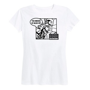 Women's - Rock 'Em Sock 'Em Robots - Knocked My Block Off Short Sleeve Graphic T-Shirt - 1 of 4