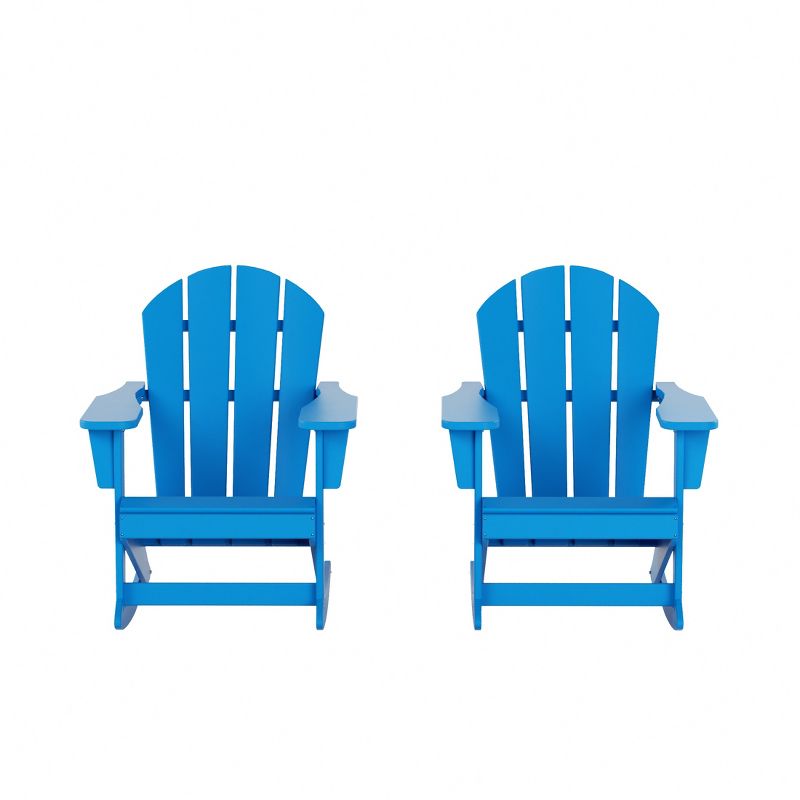 WestinTrends  Outdoor Patio Porch Rocking Adirondack Chair (Set of 2), 3 of 11