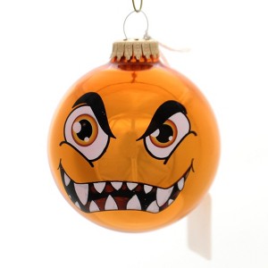 Christmas By Krebs 3.25 In Monster Faces Ball Ornament Halloween Tree Ornaments - 1 of 3