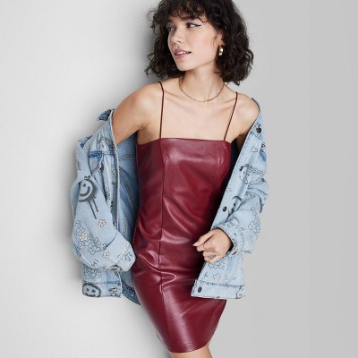 target leather dress