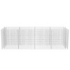vidaXL Raised Garden Bed Raised Flower Bed Gabion Basket Galvanized Steel - 141.7" x 35.4" x 39.4" - 4 of 4